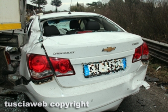 Sutri - Incidente sulla Cassia, 4 feriti