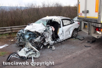 Sutri - Incidente sulla Cassia, 4 feriti