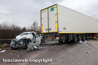 Sutri - Incidente sulla Cassia, 4 feriti