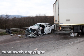 Sutri - Incidente sulla Cassia, 4 feriti