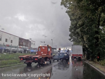 Viterbo - Incidente sulla Cassia nord