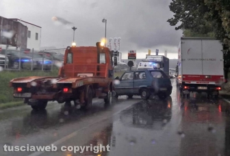 Viterbo - Incidente sulla Cassia nord
