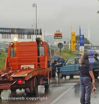 Viterbo - Incidente sulla Cassia nord