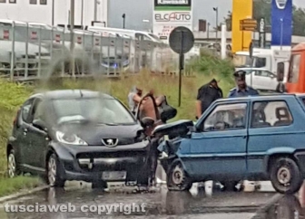 Viterbo - Incidente sulla Cassia nord