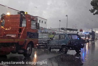 Viterbo - Incidente sulla Cassia nord