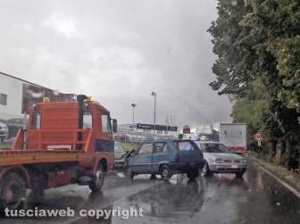 Viterbo - Incidente sulla Cassia nord