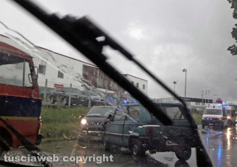 Viterbo - Incidente sulla Cassia nord