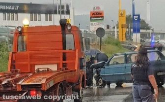 Viterbo - Incidente sulla Cassia nord