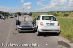 Viterbo - Incidente sulla Cassia Nord