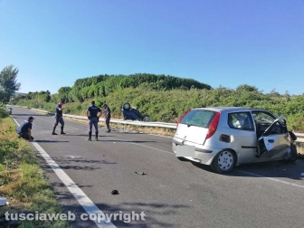 Sutri - Scontro mortale sulla Cassia