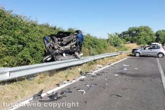 Sutri - Scontro mortale sulla Cassia