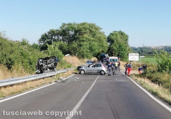 Sutri - Scontro mortale sulla Cassia