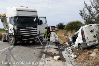 Tarquinia - L'incidente sull'Aurelia bis