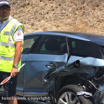 Montalto - Incidente sull'Aurelia