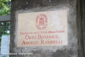 Intitolazione dell\'Orto botanico al professor Angelo Rambelli