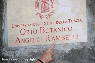 Intitolazione dell\'Orto botanico al professor Angelo Rambelli