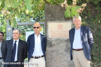 Intitolazione dell\'Orto botanico al professor Angelo Rambelli
