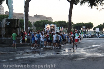 Italia ai quarti, festa a Viterbo