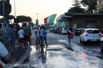 Italia ai quarti, festa a Viterbo