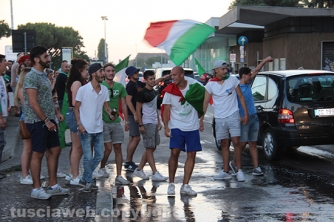 Italia ai quarti, festa a Viterbo