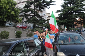 Italia ai quarti, festa a Viterbo