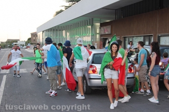 Italia ai quarti, festa a Viterbo