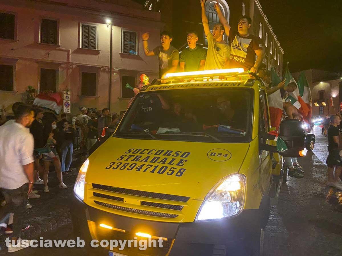 Calcio - Italia campione d'Europa - I festeggiamenti a Viterbo
