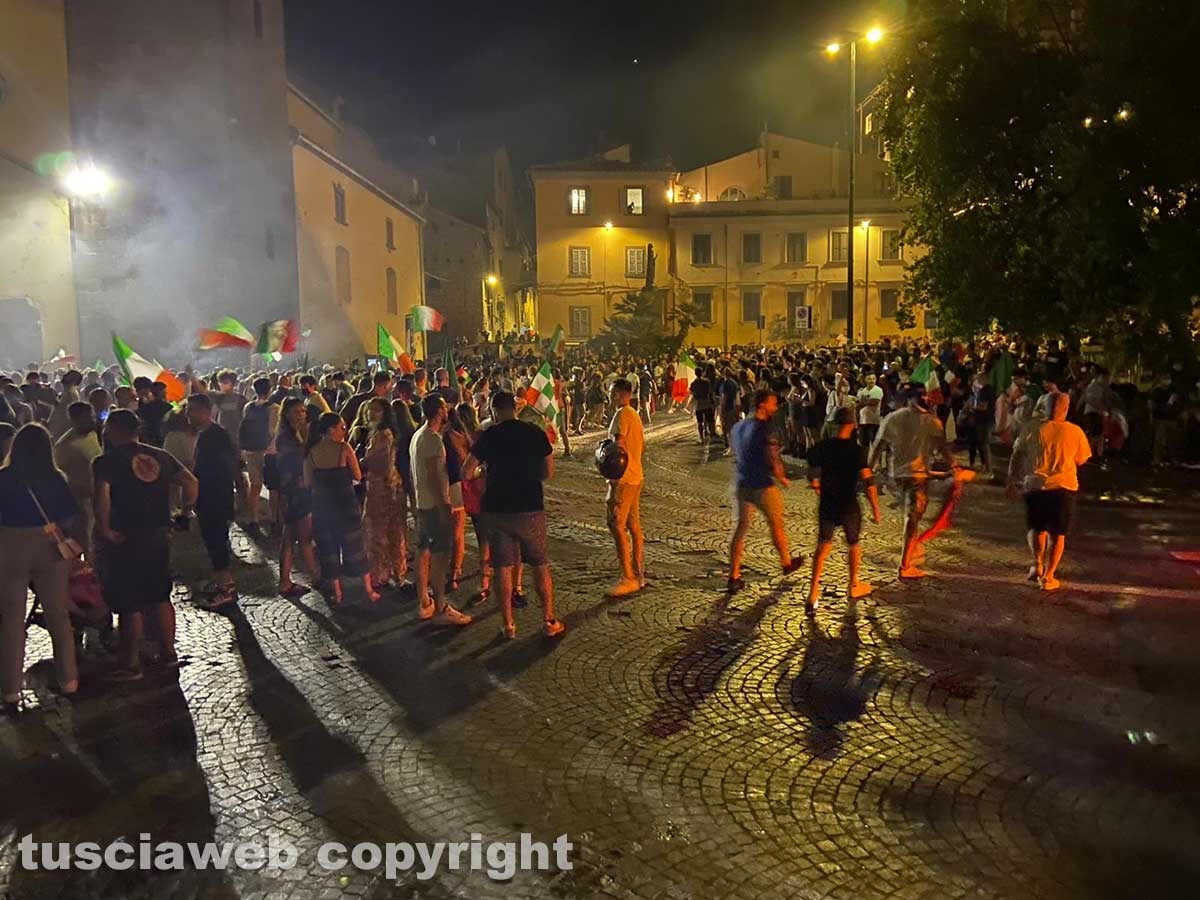 Calcio - Italia campione d'Europa - I festeggiamenti a Viterbo