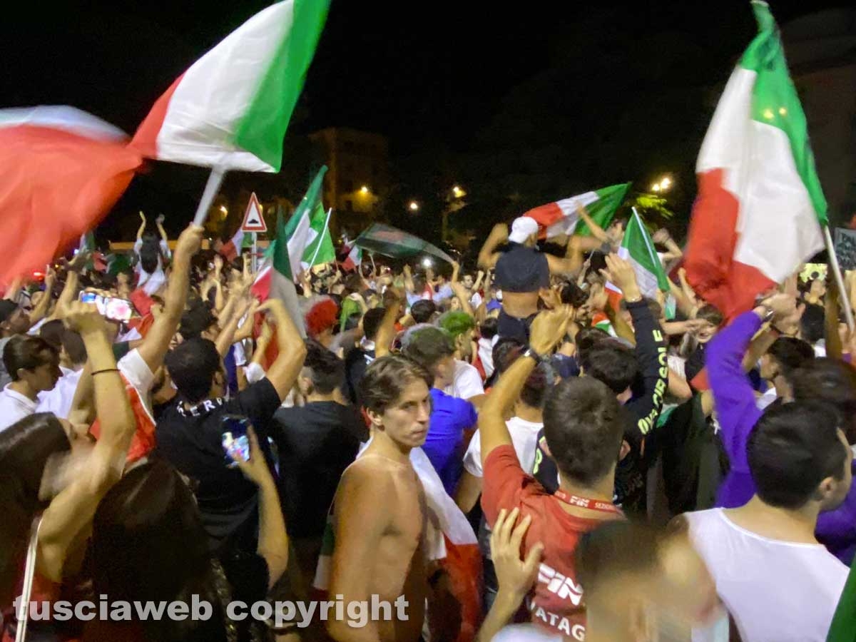 Calcio - Italia campione d'Europa - I festeggiamenti a Viterbo