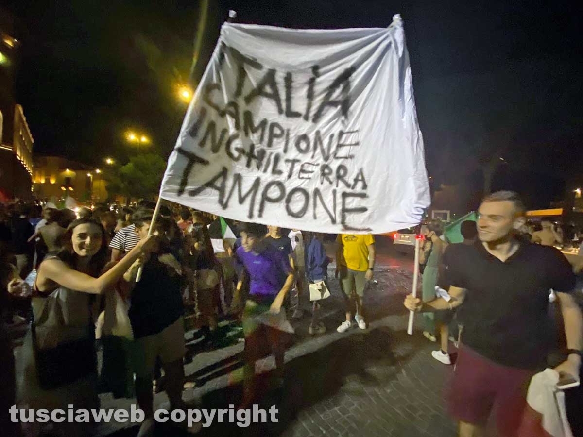 Calcio - Italia campione d'Europa - I festeggiamenti a Viterbo