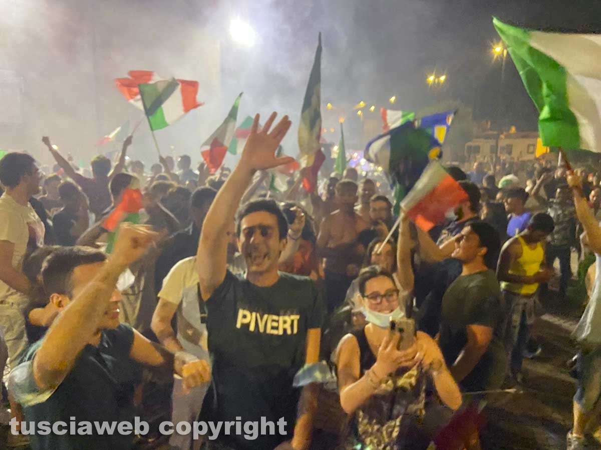 Calcio - Italia campione d'Europa - I festeggiamenti a Viterbo