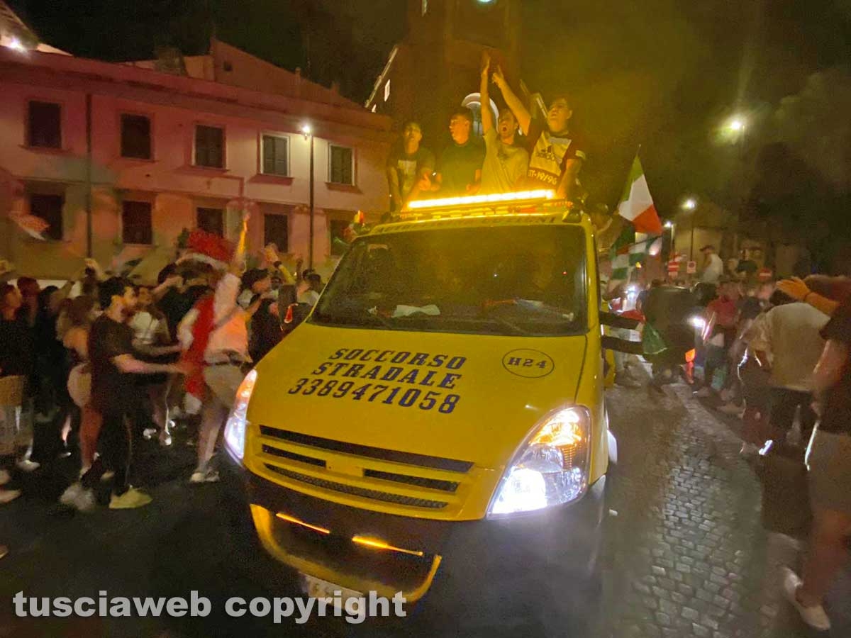 Calcio - Italia campione d'Europa - I festeggiamenti a Viterbo