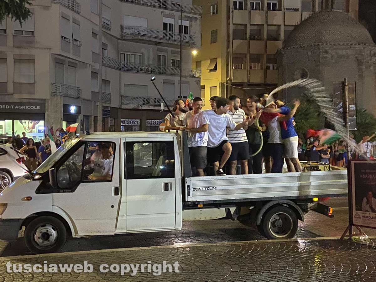 Calcio - Italia campione d'Europa - I festeggiamenti a Viterbo
