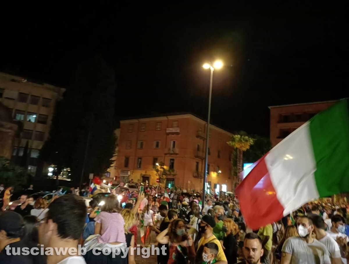Calcio - Italia campione d'Europa - I festeggiamenti a Viterbo