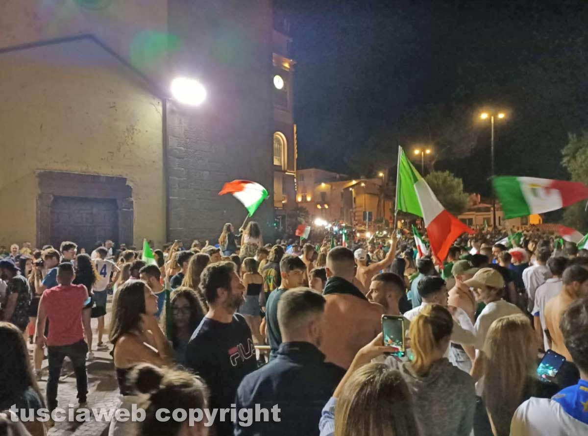Calcio - Italia campione d'Europa - I festeggiamenti a Viterbo