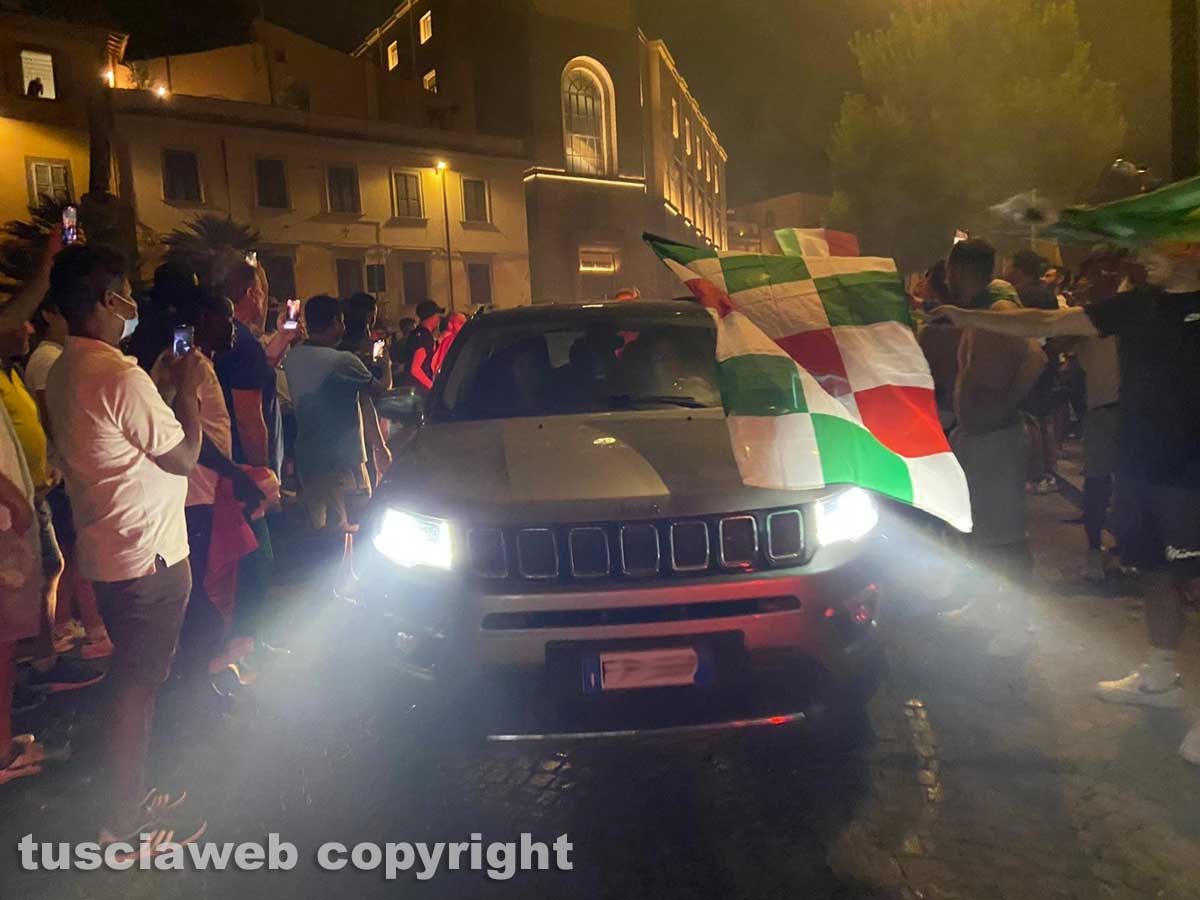 Calcio - Italia campione d'Europa - I festeggiamenti a Viterbo