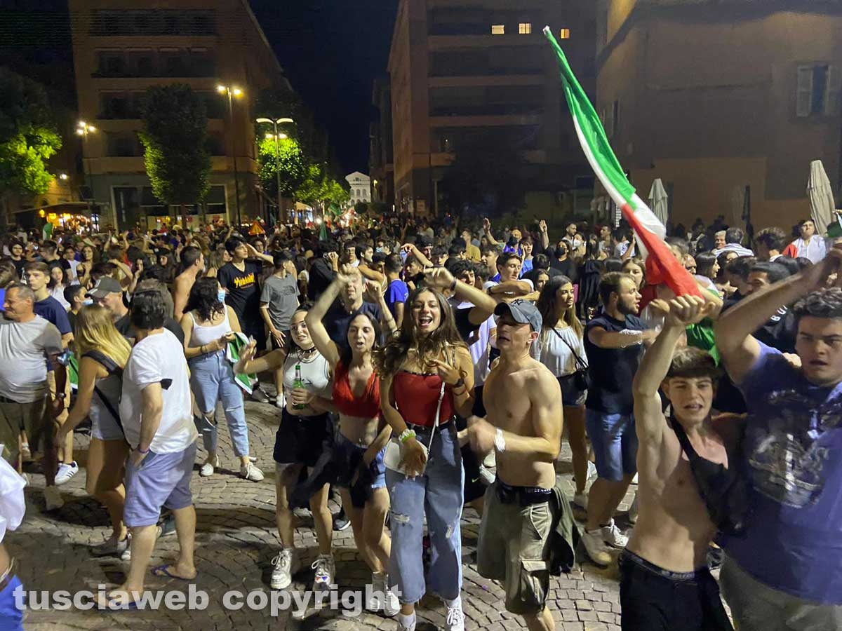 Calcio - Italia campione d'Europa - I festeggiamenti a Viterbo