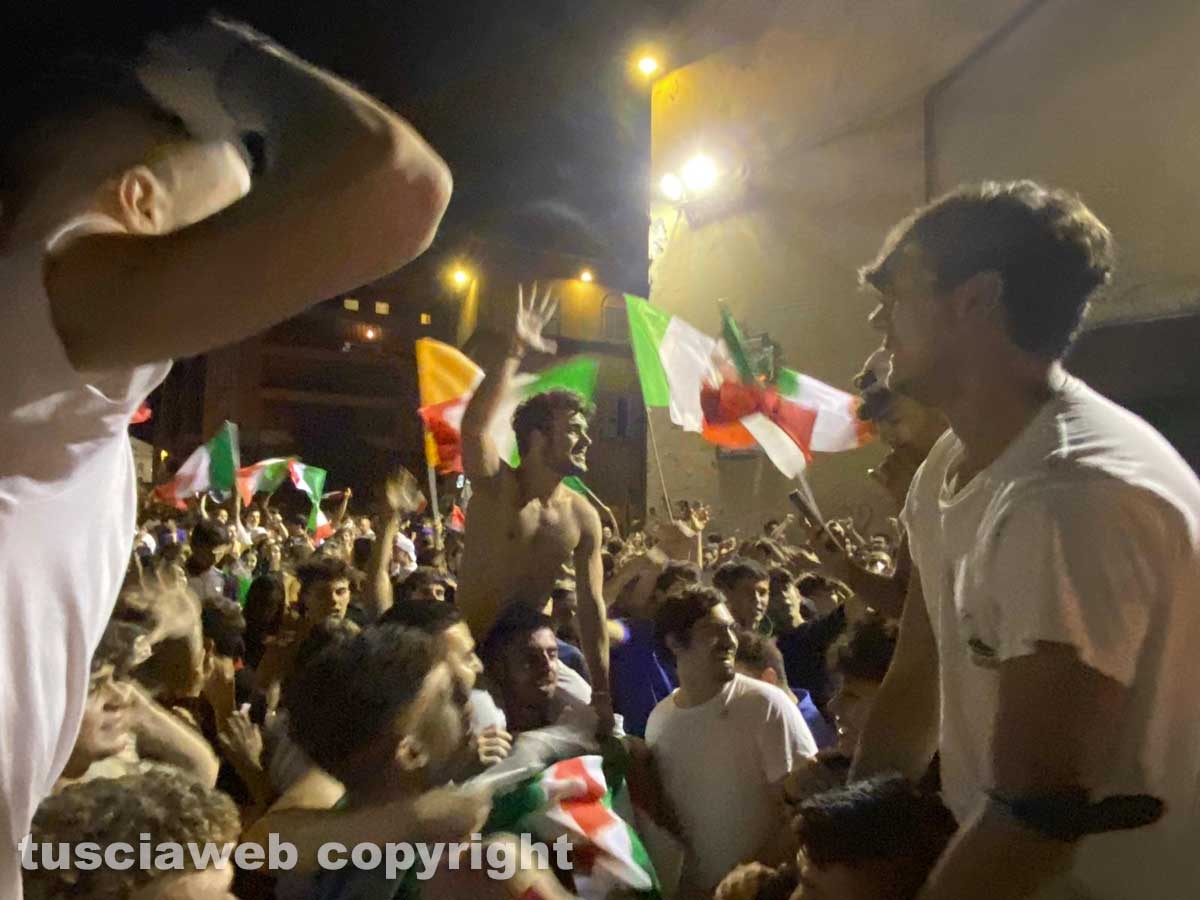 Calcio - Italia campione d'Europa - I festeggiamenti a Viterbo