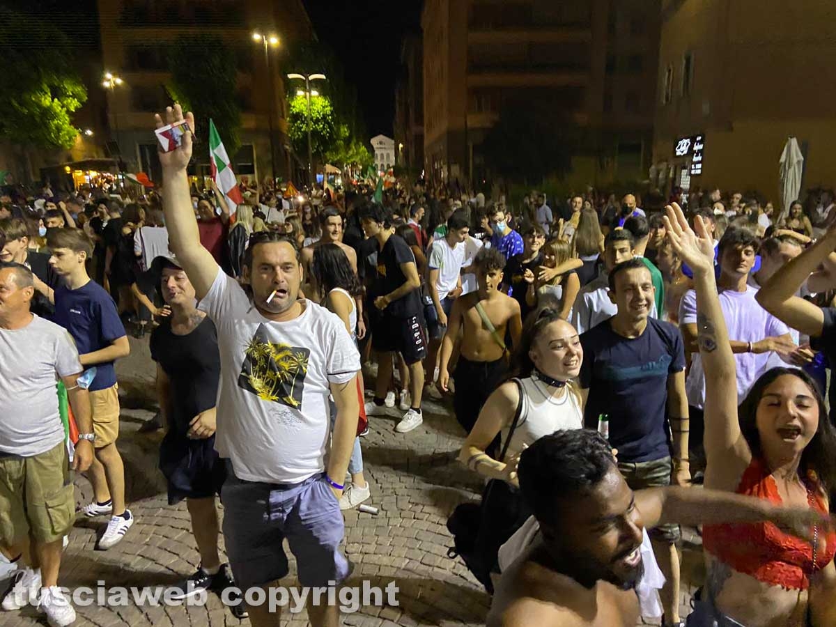 Calcio - Italia campione d'Europa - I festeggiamenti a Viterbo