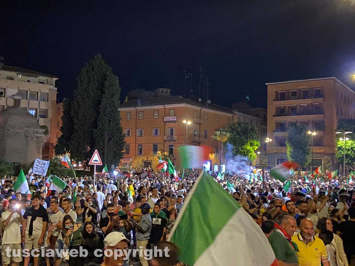 Calcio - Italia campione d'Europa - I festeggiamenti a Viterbo