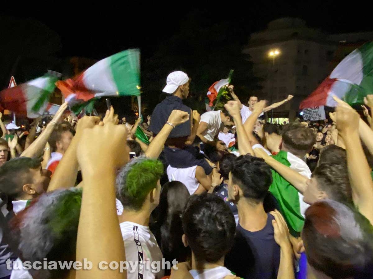 Calcio - Italia campione d'Europa - I festeggiamenti a Viterbo