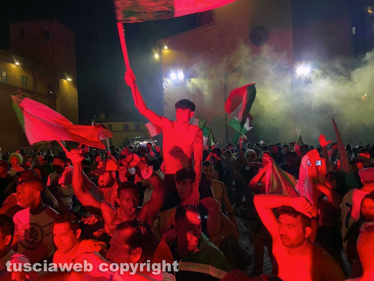 Calcio - Italia campione d'Europa - I festeggiamenti a Viterbo