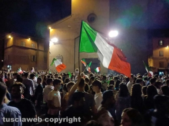 Calcio - Italia campione d'Europa - I festeggiamenti a Viterbo