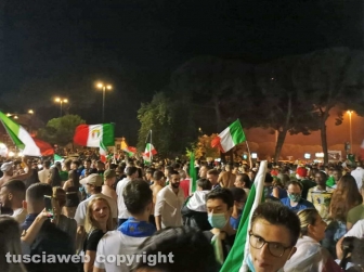 Calcio - Italia campione d'Europa - I festeggiamenti a Viterbo