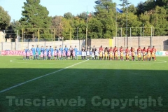 Le due squadre schierate