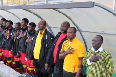 Il Ghana durante l\'inno nazionale