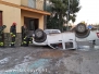 Jeep sbanda e si ribalta