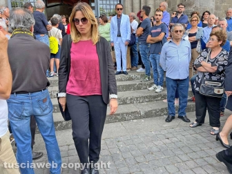 Montefiascone - I funerali di Paolo Morincasa - La sindaca Giulia De Santis