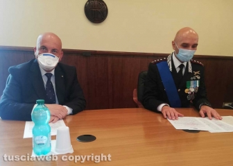 Il prefetto Giovanni Bruno e il comandante provinciale dei carabinieri Andrea Antonazzo