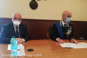 Il prefetto Giovanni Bruno e il comandante provinciale dei carabinieri Andrea Antonazzo